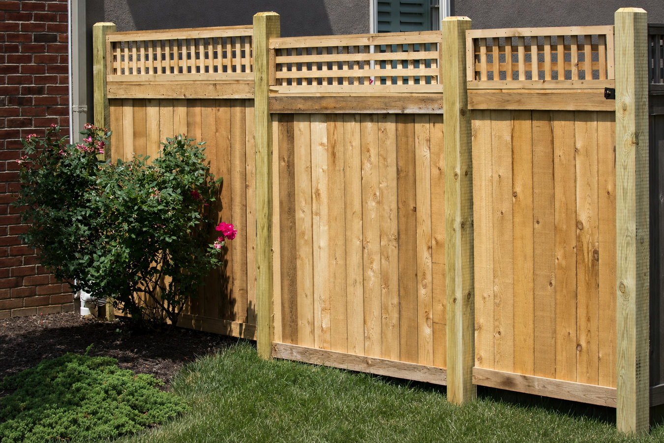 Privacy fence installation
