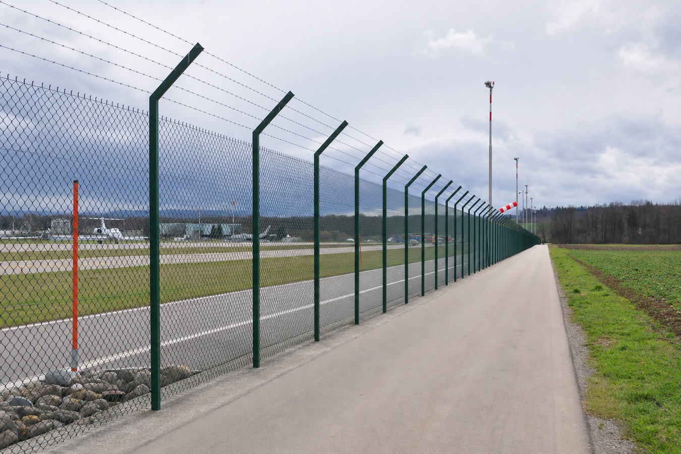 Security fence installation